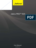 Jabra PRO 920 User Manual