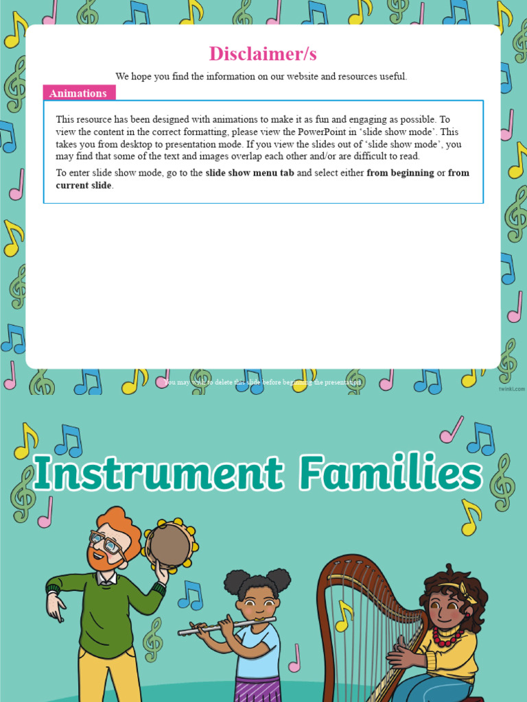 T Mu 30 Music Class Instrument Families Powerpoint - Ver - 3 | PDF | Art