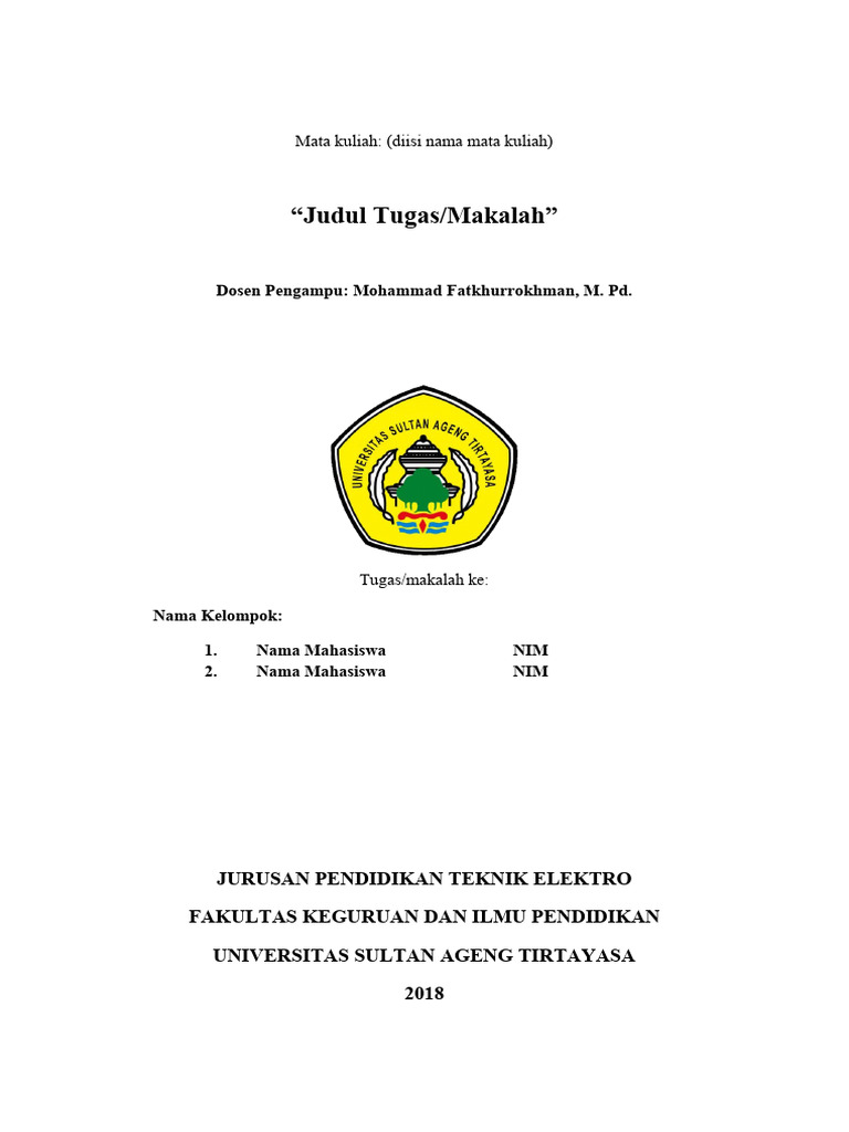 Panduan pembuatan makalah pdf