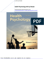 Test Bank For Health Psychology 6th by Straub