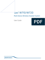 Plantronics Savi W710-W720 Multi Device Wireless Headset System User Guide