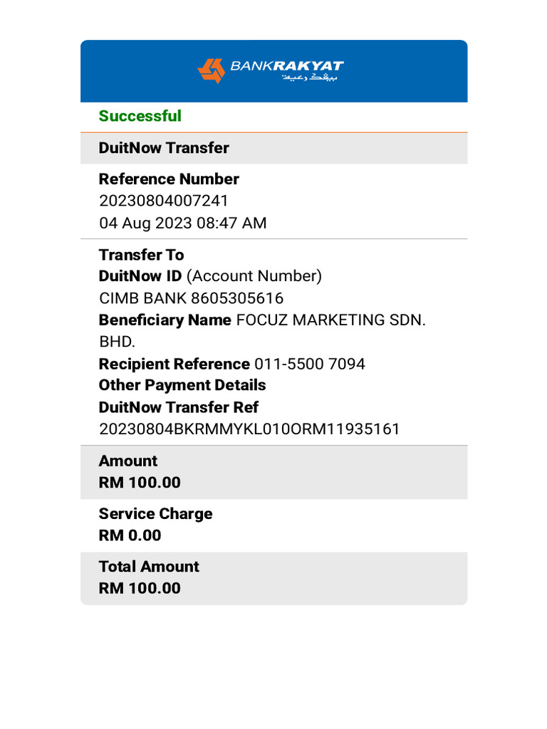 Payment Proof | PDF