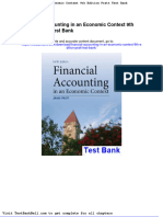 Financial Accounting in An Economic Context 9th Edition Pratt Test Bank