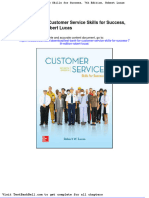 Test Bank For Customer Service Skills For Success 7th Edition Robert Lucas