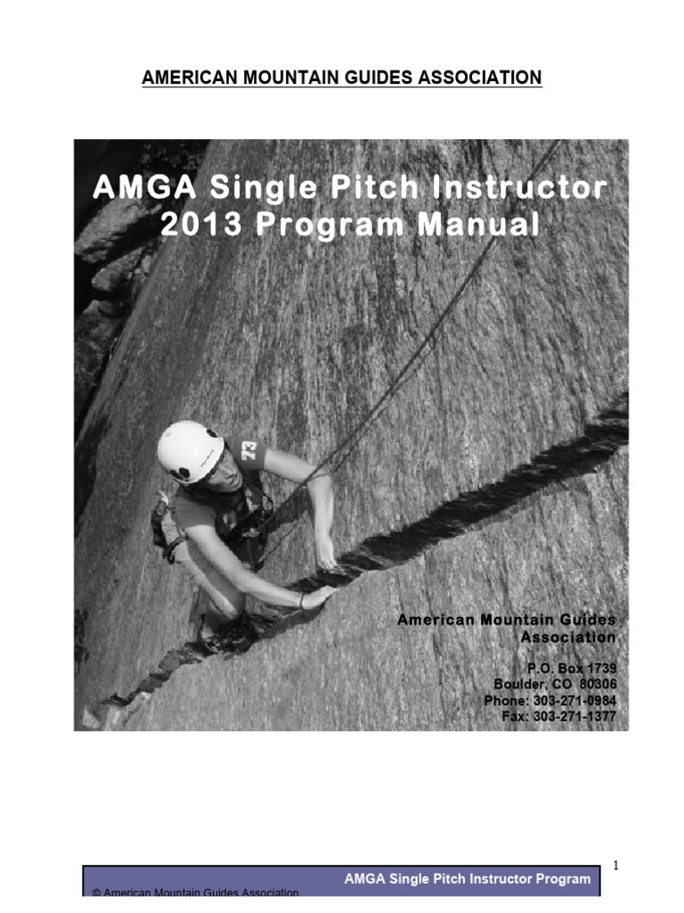 2013 - AMGA - SPI - Manual Silabus Untuk Kursus | PDF | Rock Climbing ...