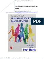 Fundamentals of Human Resource Management 7th Edition Noe Test Bank