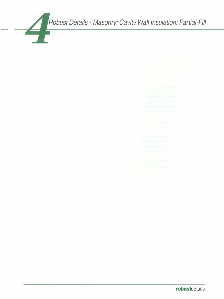 Cavity Wall Insulation: Partial-Fill Details | PDF | Building ...