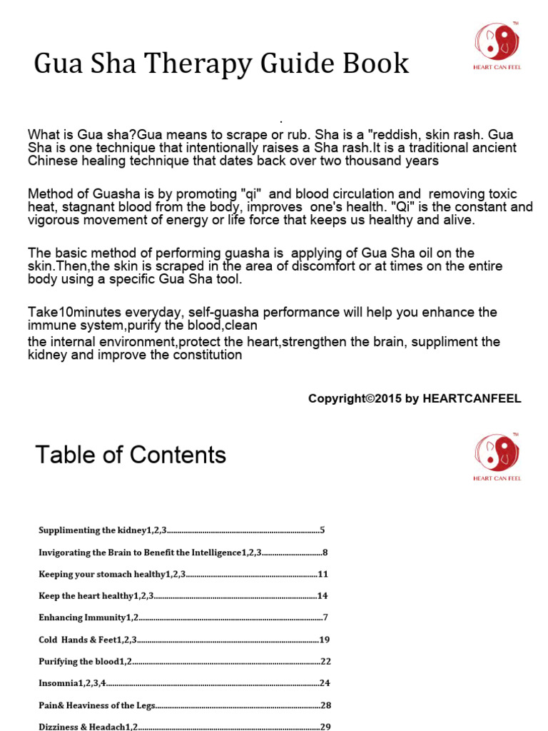 Gua Sha Guide Book 1 Pdf Finger Hand