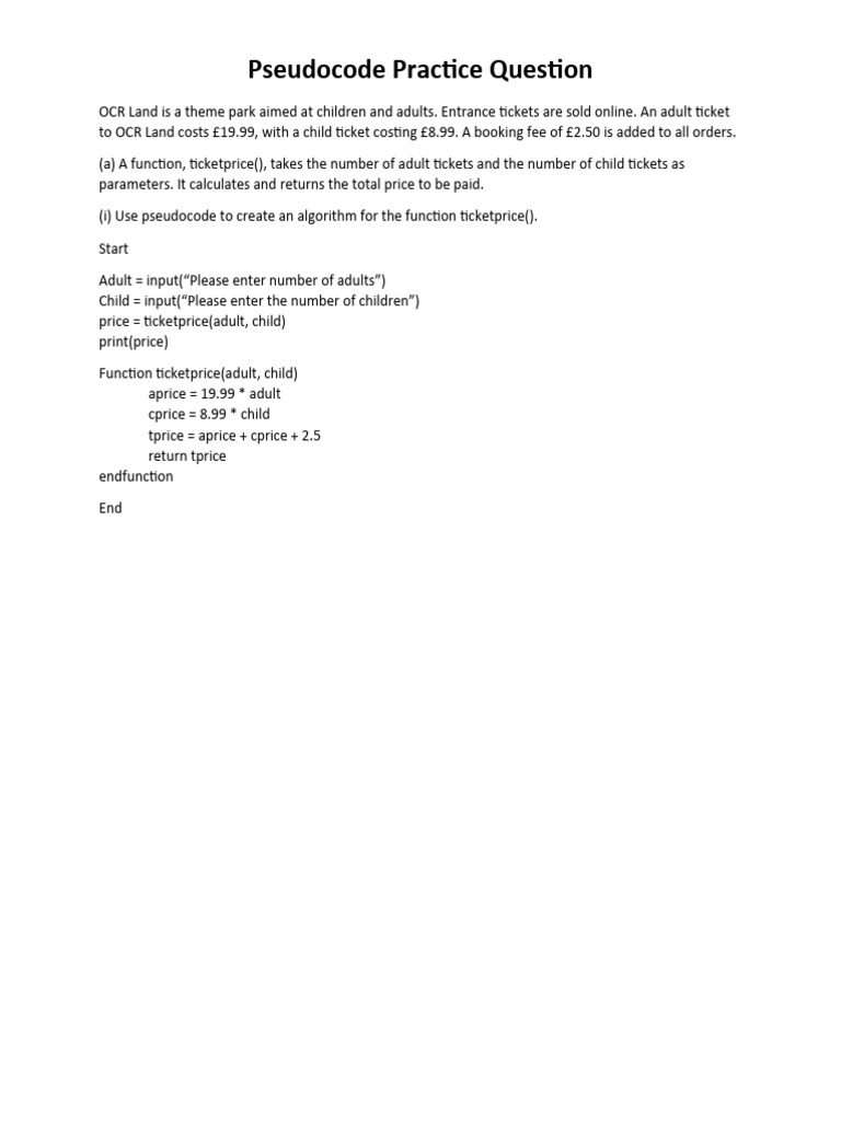 Pseudocode OCR Land Prices | PDF