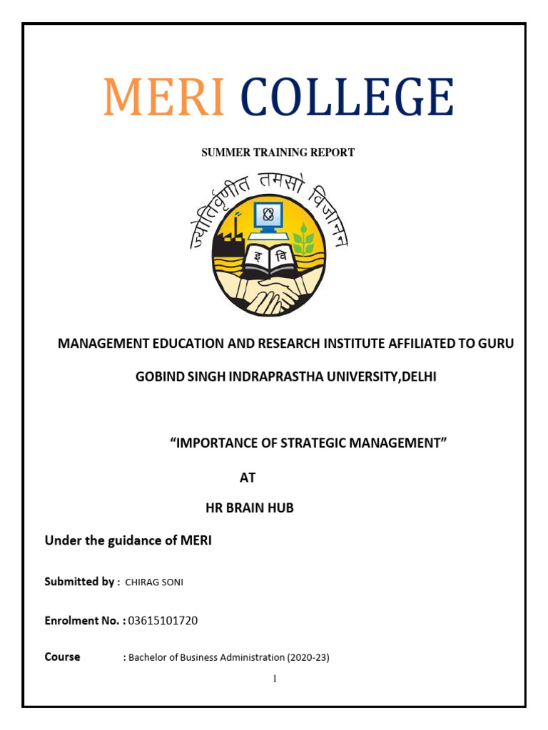 Soni Sahab Final File | PDF | Strategic Management | Strategic Planning