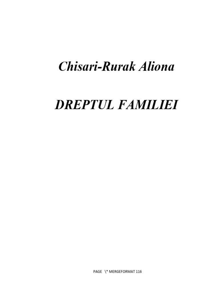 Chisari rurak aliona dreptul familiei page mergeformat 116 pdf