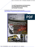 Hazard Mitigation and Preparedness An Introductory Text For Emergency Management and Planning Professionals 2nd Schwab Test Bank