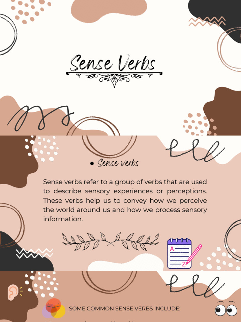 Sense Verbs | PDF | Self-Improvement