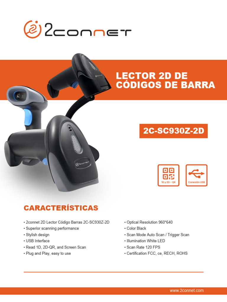 2D Barcode Scanner 2C-SC930Z-2D | PDF