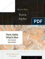 Terra Alpha Whats New