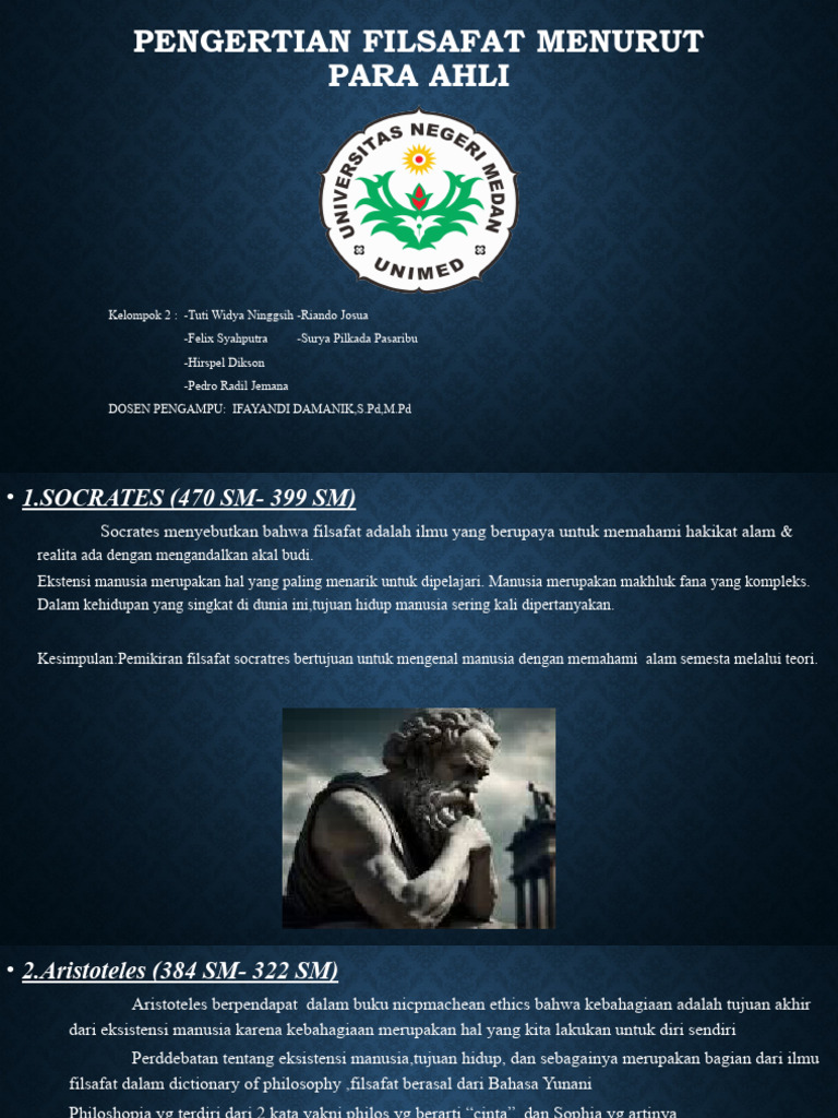 Pengertian Filsafat Menurut para Ahli PDF