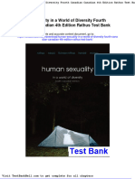 Human Sexuality in A World of Diversity Fourth Canadian Canadian 4th Edition Rathus Test Bank