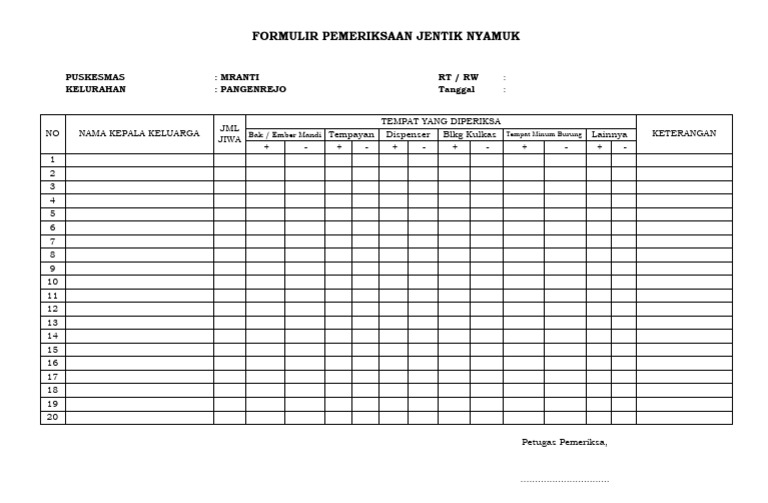 Formulir PJB | PDF