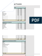 Candle Business Startup Budget Sheet CS 2022