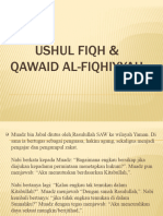 Ushul Fiqh & Qawaid Al-Fiqhiyyah Pertemuan I