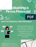 Evaluating A Firms Financial