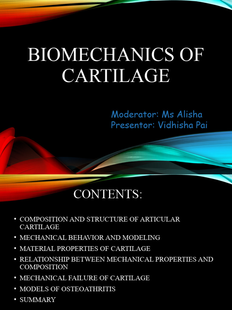 Biomechanics of Articular Cartilage | PDF | Cartilage | Joint