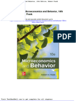 Test Bank For Microeconomics and Behavior 10th Edition Robert Frank