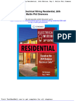 Test Bank For Electrical Wiring Residential 20th Edition Ray C Mullin Phil Simmons