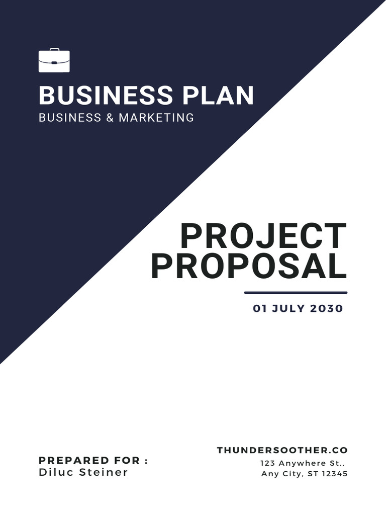 Minimalist Project Business Plan & Marketing Proposal | PDF | Self ...