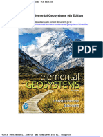 Test Bank For Elemental Geosystems 9th Edition