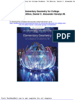 Test Bank For Elementary Geometry For College Students 7th Edition Daniel C Alexander Geralyn M Koeberlein