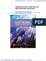 Test Bank For Integrated Electronic Health Records 4th Edition M Beth Shanholtzer Amy Ensign