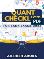 Quant Checklist 386 by Aashish Arora For Bank Exams 2023