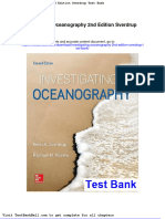 Investigating Oceanography 2nd Edition Sverdrup Test Bank