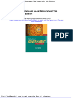Test Bank For State and Local Government The Essentials 6th Edition