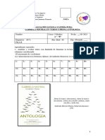 Prueba Antologia G.M 3° FILA B