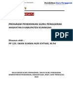 Laporan Lokakarya 1 PGP Angkatan 8 Kabupaten Kuningan Tahun 2023