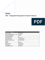 Company CSR Integrated Management Systems Manual