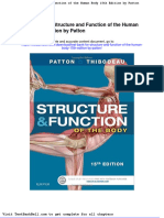 Test Bank For Structure and Function of The Human Body 15th Edition by Patton