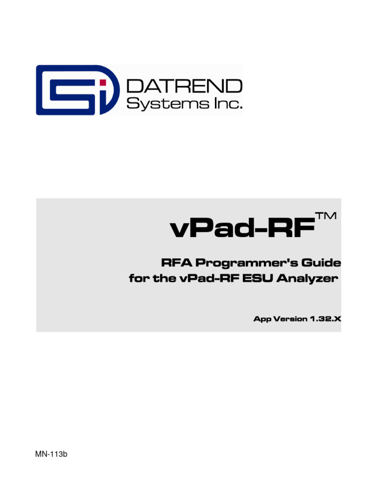 RFA Programmers Guide For Vpad RF | PDF | Integrated Development ...