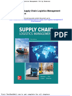 Test Bank For Supply Chain Logistics Management 5th by Bowersox