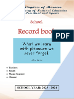 Bouzdoudi's Record Book