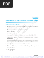 CH - 3linear Equations in Two Variables