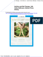 Test Bank For Nutrition and Diet Therapy 10th Edition Linda Kelley Debruyne Kathryn Pinna Eleanor Noss Whitney