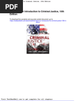 Test Bank For Introduction To Criminal Justice 15th Edition