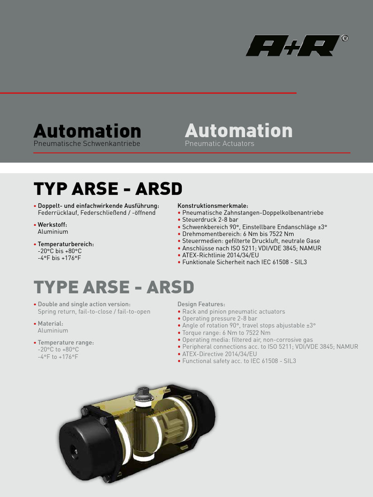 Datenblatt Automation Arse Arsd | PDF