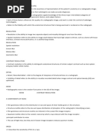 Concepts of Radiographic Image Quality