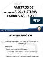 Parámetros de Medid Del Sistema Circulatorio