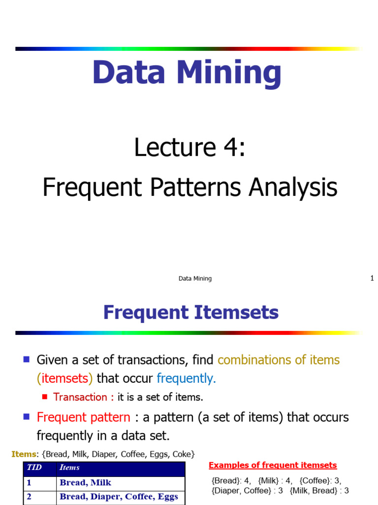 04 Frequent Patterns Analysis | PDF | Theoretical Computer Science ...