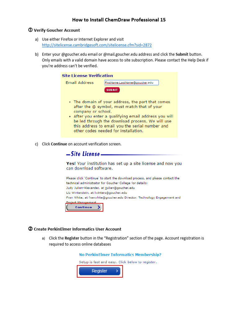 Install ChemDraw Professional 15 Guide | PDF | Databases | Download